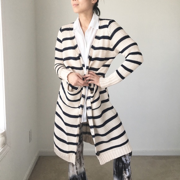 The Hamptons style long knitted cardigan || - Picture 4 of 5